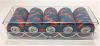 Chip Rack: Clear Acrylic Chip Rack with Lift-Lid (Horizontal). Holds 100- 39mm Round Chips.